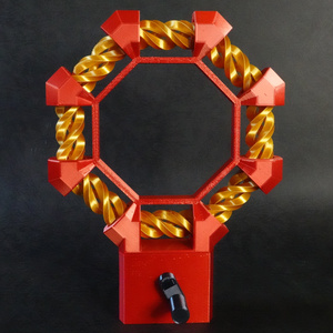 環状バーバーポール錯視装置　Annular barberpole illusion device