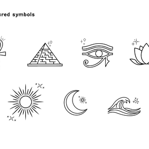 LUCE sacred symbols（PNG7点セット）