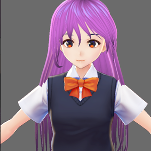 Back Braid Vroid Hair