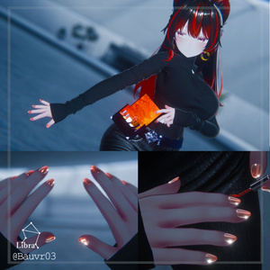Libra Nail  【VRChat想定塗り合えるネイルギミック】 缩略图 4