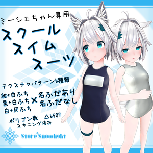 ｢ミーシェ｣用衣装モデル　『スクールスイムスーツ』(v1.1)