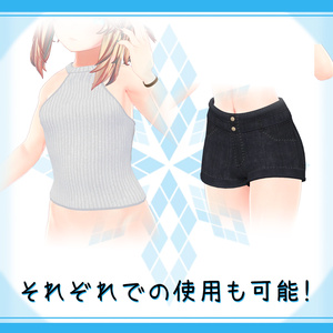 [19モデル対応]衣装モデル『背中あきホルターネック』