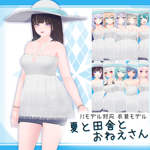 [11モデル対応]衣装モデル『夏と田舎とおねえさん』