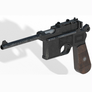 fbxモデル ハンドガン「N96」v1.11