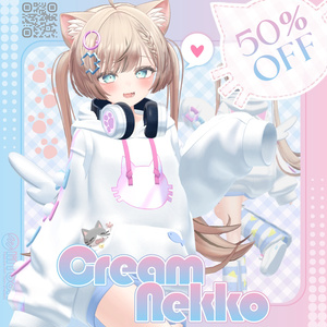 【7アバター対応】✨Cream Nekko✨クリームネッコ🌟 缩略图 1