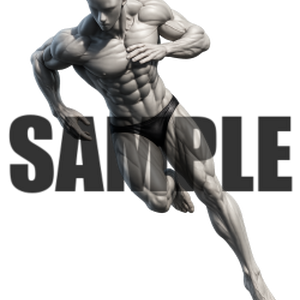 透過PNG素材｜アクションポーズ_ランニング_0002 / Transparent PNG image material | Action_pose_Running_0002