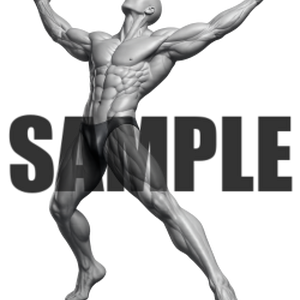 透過PNG素材｜アクションポーズ_ドラマティック_0001 / Transparent PNG image material | Action_pose_Dramatic_0001