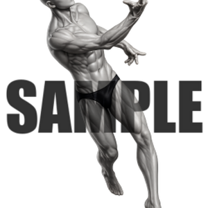 透過PNG素材｜アクションポーズ_ドラマティック_0004 / Transparent PNG image material | Action_pose_Dramatic_0004