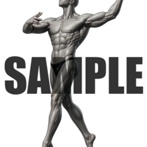 透過PNG素材｜アクションポーズ_ドラマティック_0007 / Transparent PNG image material | Action_pose_Dramatic_0007