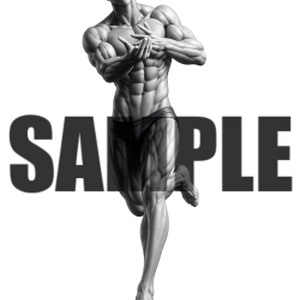 透過PNG素材｜アクションポーズ_ドラマティック_0008 / Transparent PNG image material | Action_pose_Dramatic_0008