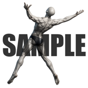 透過PNG素材｜アクションポーズ_ドラマティック_0009 / Transparent PNG image material | Action_pose_Dramatic_0009