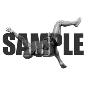 透過PNG素材｜アクションポーズ_ダメージ_0005 / Transparent PNG image material | Action_pose_Damage_0005