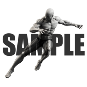 透過PNG素材｜アクションポーズ_ダイナミック_0002 / Transparent PNG image material | Action_pose_Dynamic_0002