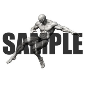 透過PNG素材｜アクションポーズ_ダイナミック_0008 / Transparent PNG image material | Action_pose_Dynamic_0008