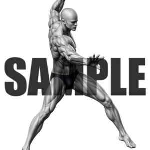 透過PNG素材｜アクションポーズ_ダイナミック_0009 / Transparent PNG image material | Action_pose_Dynamic_0009
