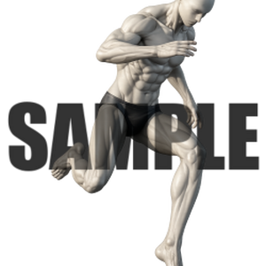 透過PNG素材｜アクションポーズ_ランニング_0004 / Transparent PNG image material | Action_pose_Running_0004