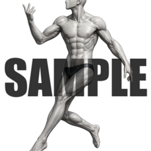 透過PNG素材｜アクションポーズ_ドラマティック_0025 / Transparent PNG image material | Action_pose_Dramatic_0025