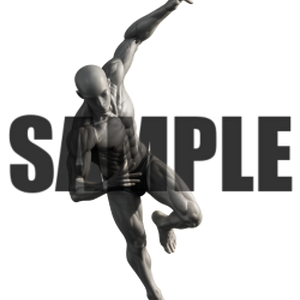 透過PNG素材｜アクションポーズ_ドラマティック_0027 / Transparent PNG image material | Action_pose_Dramatic_0027