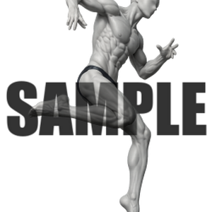 透過PNG素材｜アクションポーズ_ドラマティック_0028 / Transparent PNG image material | Action_pose_Dramatic_0028