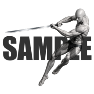透過PNG素材｜アクションポーズ_ソード_0060 / Transparent PNG image material | Action_pose_Sword_0060