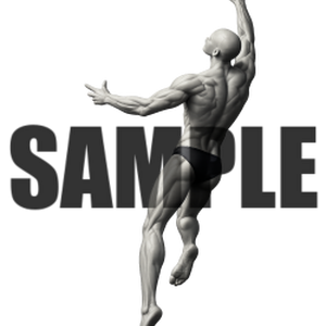 透過PNG素材｜アクションポーズ_ダイナミック_0012 / Transparent PNG image material | Action_pose_Dynamic_0012