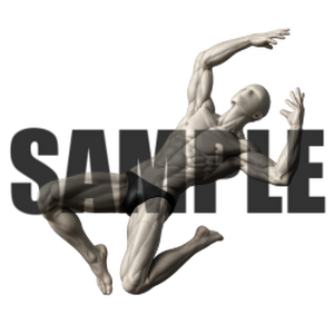 透過PNG素材｜アクションポーズ_ドラマティック_0001 / Transparent PNG image material | Action_pose_Dramatic_0029