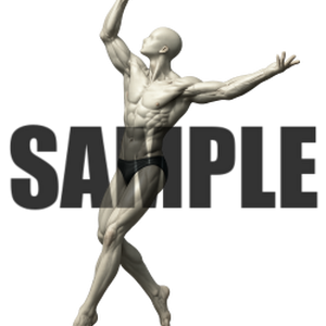 透過PNG素材｜アクションポーズ_ドラマティック_0031 / Transparent PNG image material | Action_pose_Dramatic_0031