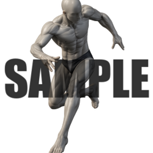 透過PNG素材｜アクションポーズ_ダイナミック_0013 / Transparent PNG image material | Action_pose_Dynamic_0013