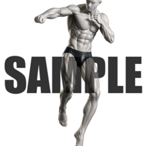 透過PNG素材｜アクションポーズ_ファイティング_0025 / Transparent PNG image material | Action_pose_Fighting_0025
