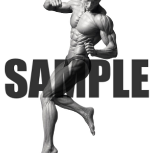 透過PNG素材｜アクションポーズ_ファイティング_0030 / Transparent PNG image material | Action_pose_Fighting_0030