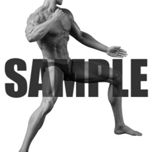 透過PNG素材｜アクションポーズ_ファイティング_0032 / Transparent PNG image material | Action_pose_Fighting_0032