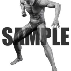 透過PNG素材｜アクションポーズ_ファイティング_0036 / Transparent PNG image material | Action_pose_Fighting_0036
