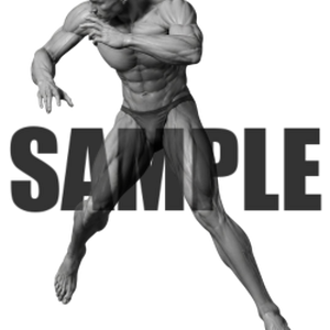 透過PNG素材｜アクションポーズ_ファイティング_0041 / Transparent PNG image material | Action_pose_Fighting_0041