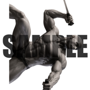 透過PNG素材｜アクションポーズ_ソード_0010 / Transparent PNG image material | Action_pose_Sword_0010