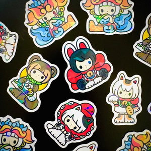 かわいいおきものシール6種セット