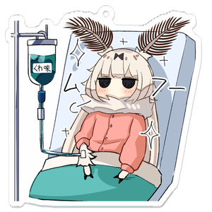 点滴蚕ちゃんアクキー