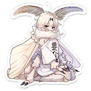 お座り蚕ちゃんアクキー