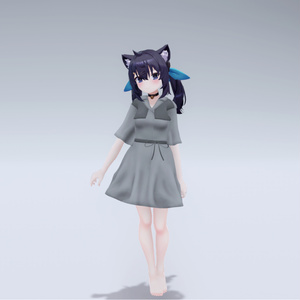 【7アバター対応】トレンチライクワンピース【3D衣装モデル】 缩略图 7