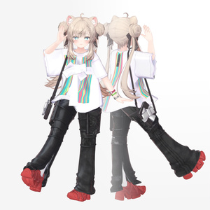 【12アバター対応】RibbonShirt - リボンシャツ【VRC想定衣装】 缩略图 11