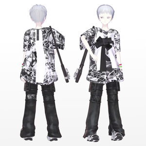 【12アバター対応】RibbonShirt - リボンシャツ【VRC想定衣装】 缩略图 3