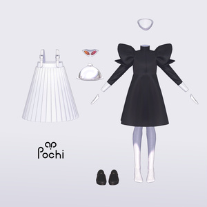 【Pochi by KTアバター対応】PleatsMaid - プリーツメイド【VRC想定衣装】 缩略图 7
