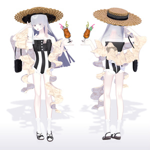 【7アバター対応】水着 レトロ風 「Vintage Cruise 1920」 缩略图 2