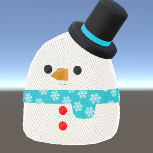 VRChat Snowman 雪だるま Plush V2 Xmas Christmas Props Avatar Accessory クリスマス