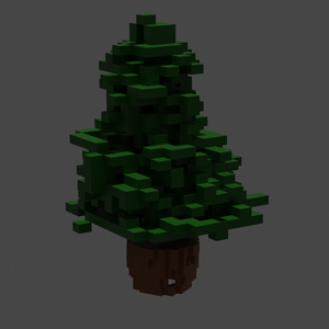 VRChat Voxel Cube Christmas XMAS Tree Christmas Prop Object 3d