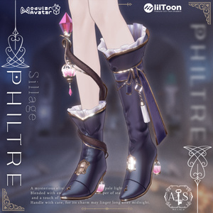 魔女のハイヒールブーツSillage[Philtre]【10アバター対応】