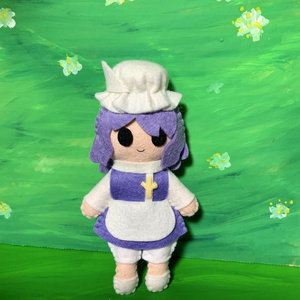 国内外の人気 くま オフホワイト ぬい服 着ぐるみ ともぬい 紫色