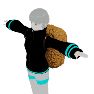歩くシズル感！ビッグカツバッグ-サクサクver（3Dモデル）