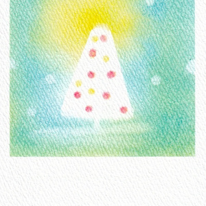 124白いクリスマスツリー★【黄+2色(色指定なし)】