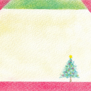 137クリスマスカード★【黄/青/赤】