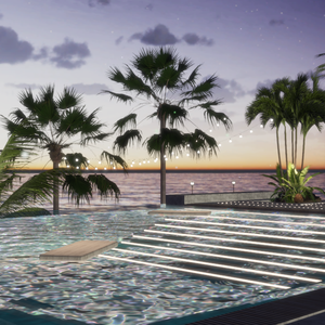 WARUDO(PRO-URP) ENVIRONMENT - WP003 MODERN POOL VILLA